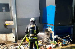 Container Nachlöscharbeiten