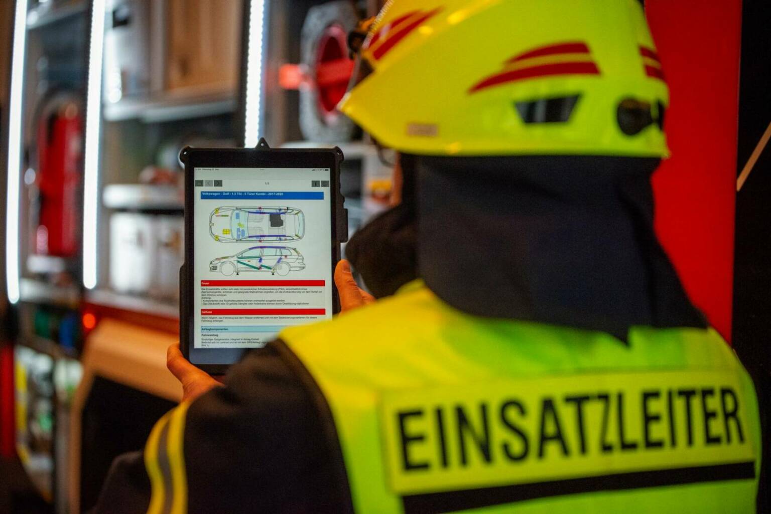 Ein TabletPC ist ab sofort bei der FW Finnentrop im Einsatz