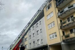 Wohnungsbrand im letzten Stock