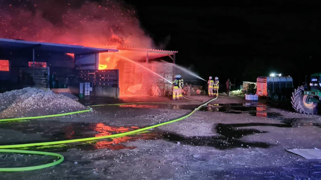 Brand in Schafzuchtbetrieb