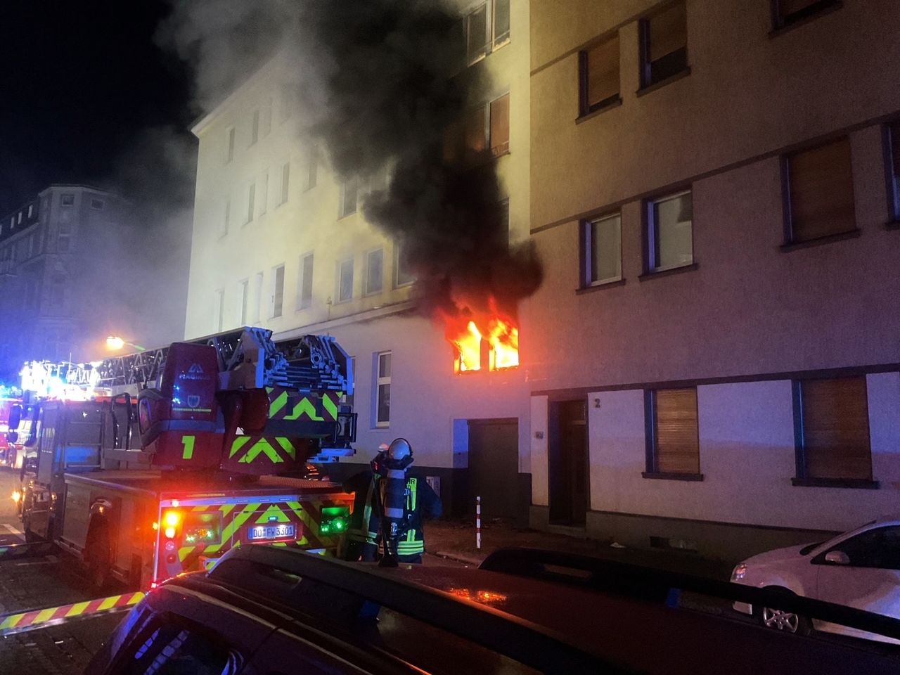 Wohnungsbrand im Kaiserviertel um 3 Uhr morgens