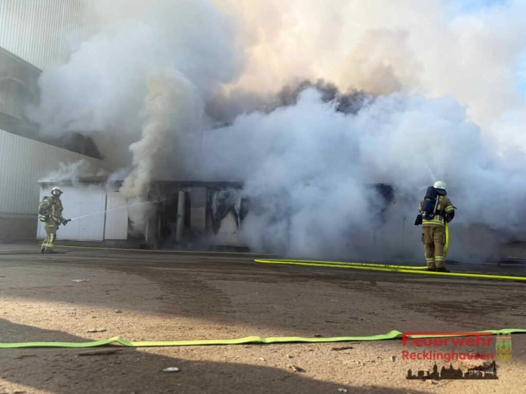 Brand in Heizkraftwerk