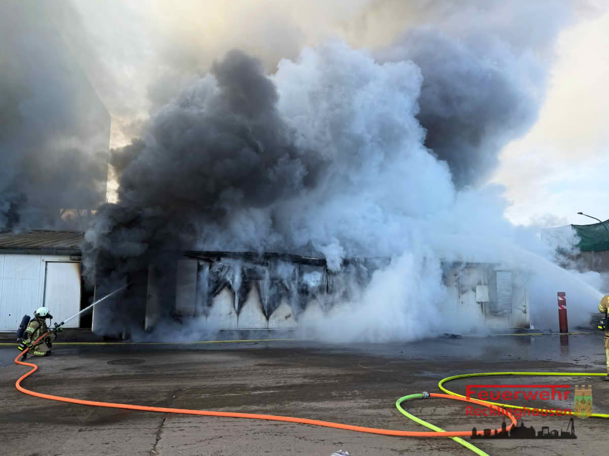 Brand in Heizkraftwerk