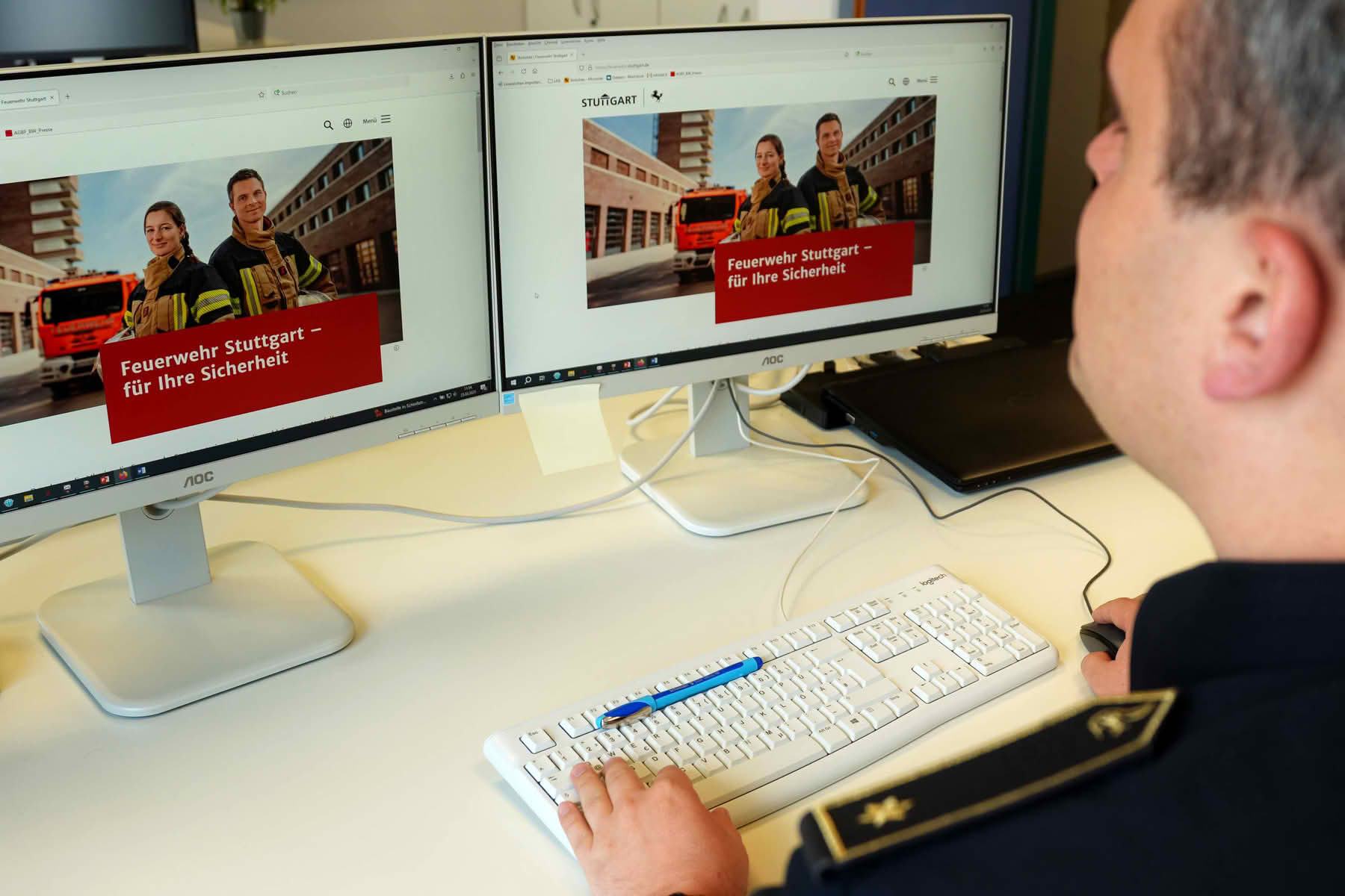 Internetauftritt Feuerwehr Stuttgart