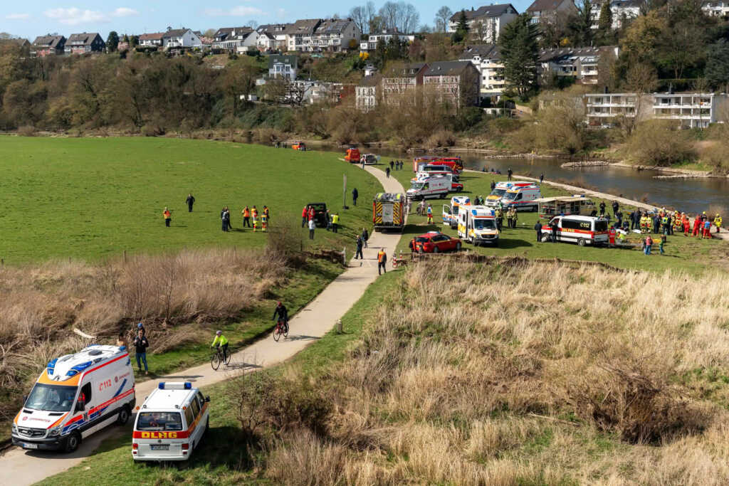 Übung der Rettungskräfte aus dem Ennepe-Ruhr-Kreis