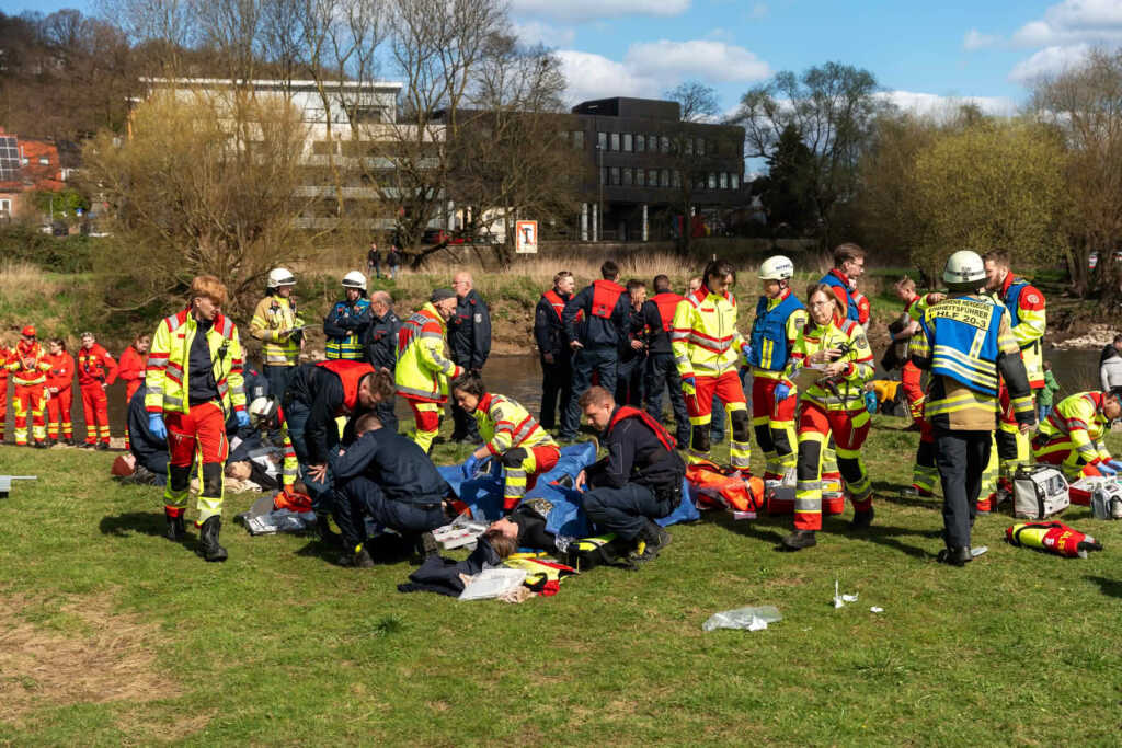 Übung der Rettungskräfte aus dem Ennepe-Ruhr-Kreis
