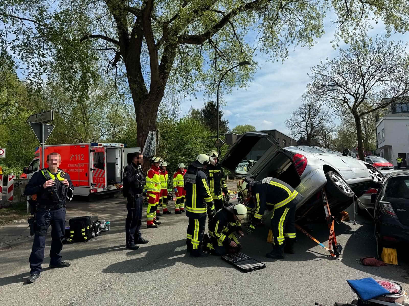 Kurioser Autounfall
