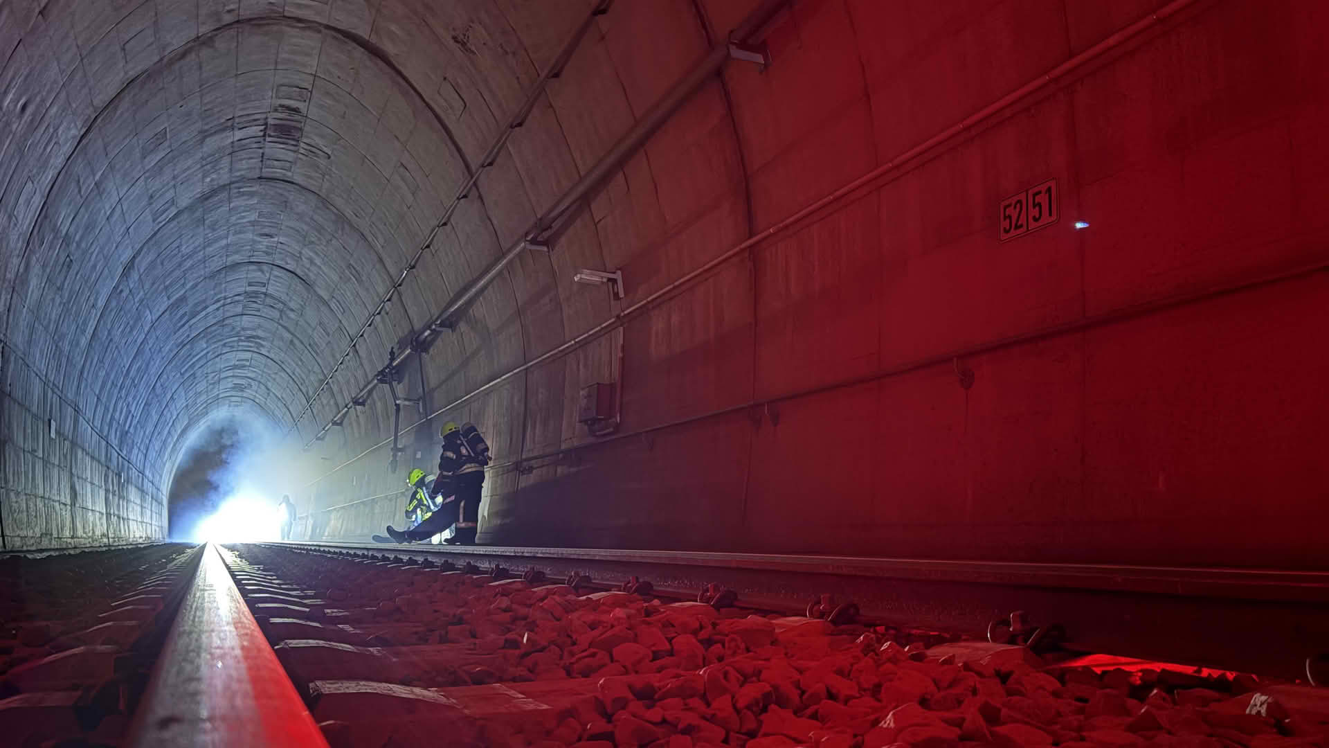 Großübung Erbscheidtunnel