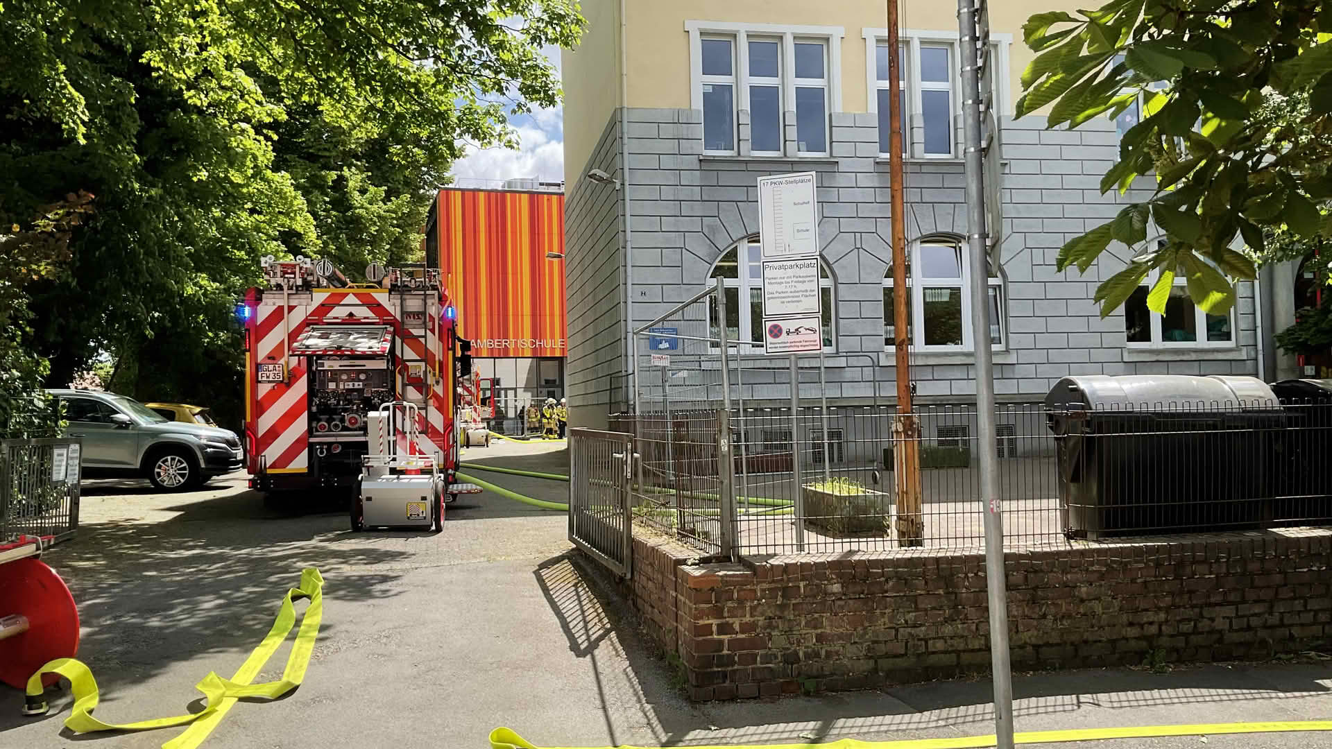 Brand in einer Schule