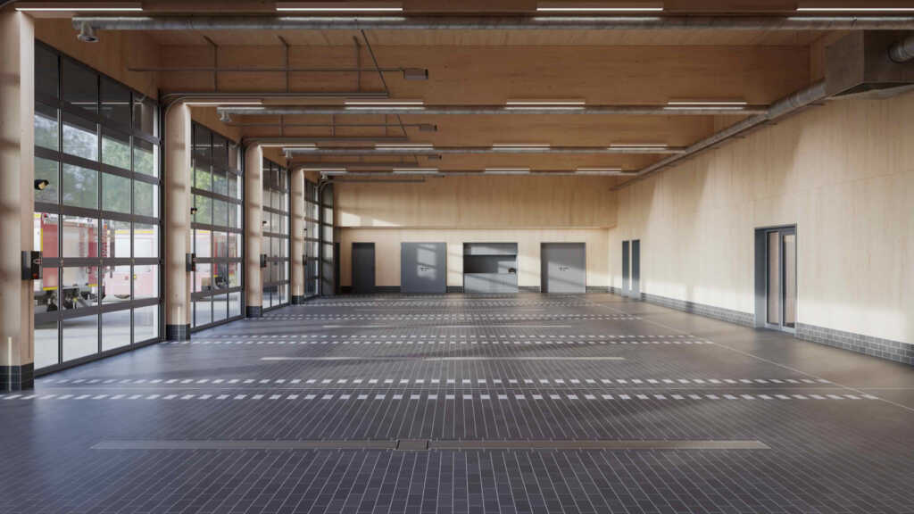 Neubau in Stuttgart-Münster - Fahrzeughalle