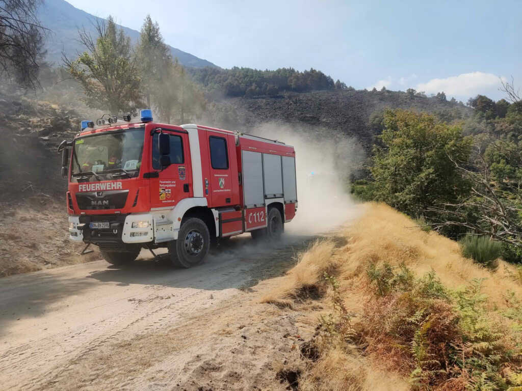 Deutsche Feuerwehren bei Waldbrand in Spanien