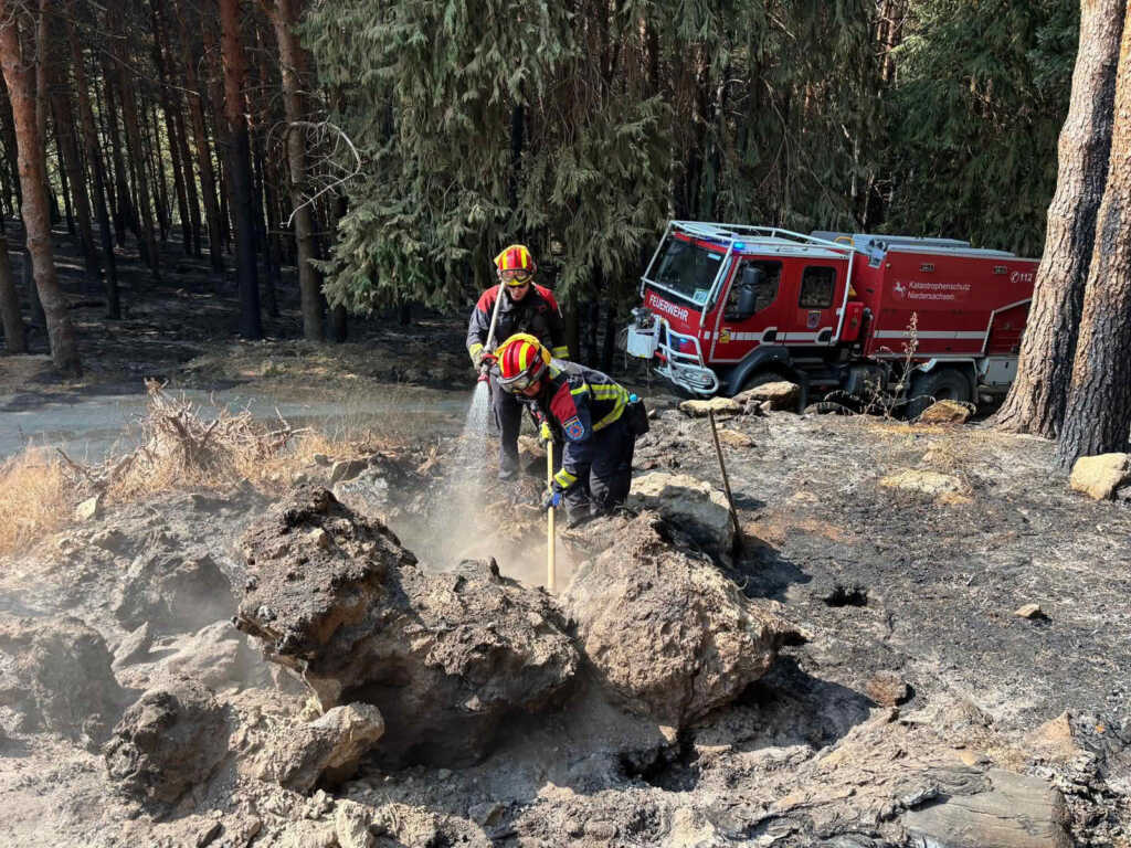 Deutsche Feuerwehren bei Waldbrand in Spanien