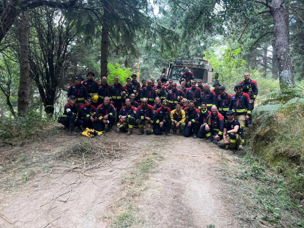 Deutsche Feuerwehren bei Waldbrand in Spanien