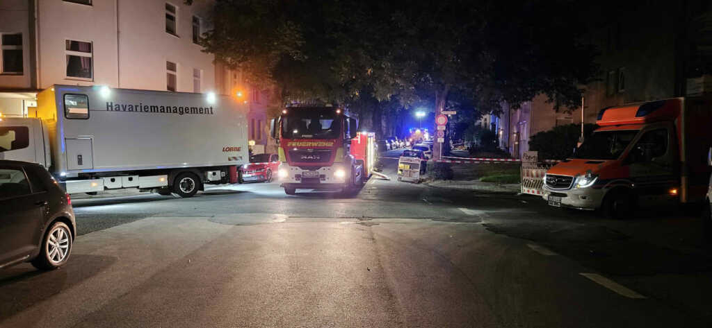 Blick auf die einsatzstelle - Quecksilber ausgetreten