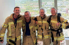 Gruppenfoto beim Firefighter Stair Climb