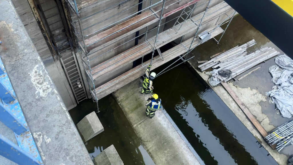 Die Schleusenkammer als Einsatzort