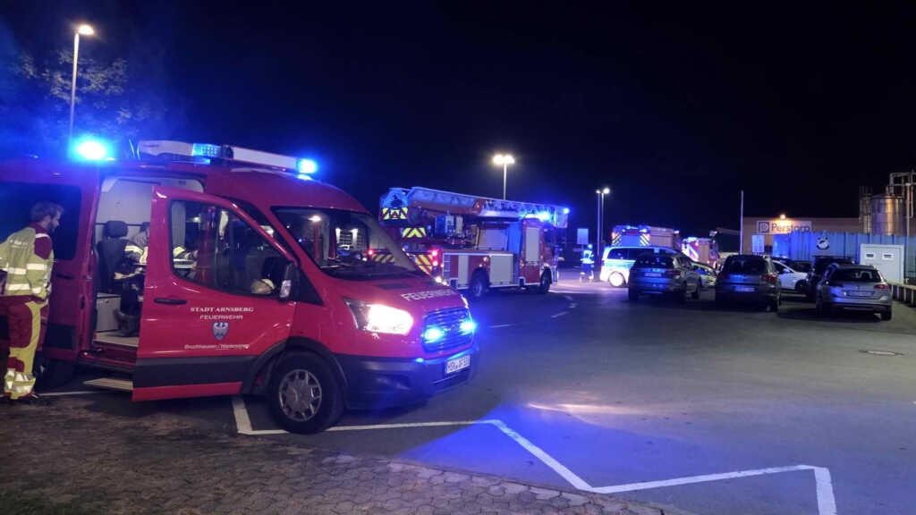 Brand in Chemiebetrieb