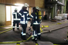 Brand in Chemiebetrieb