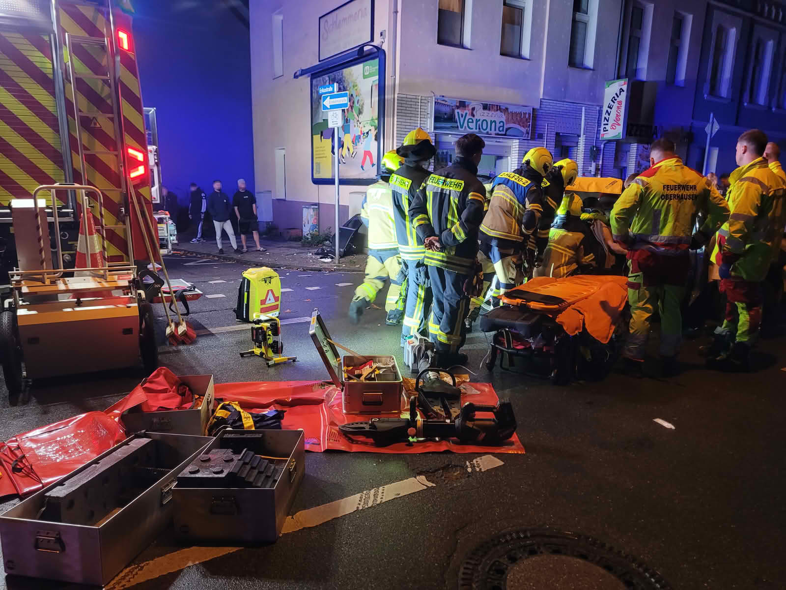 Rettung nach Verkehrsunfall