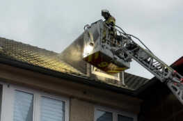 Brand in einer Dachgeschosswohnung