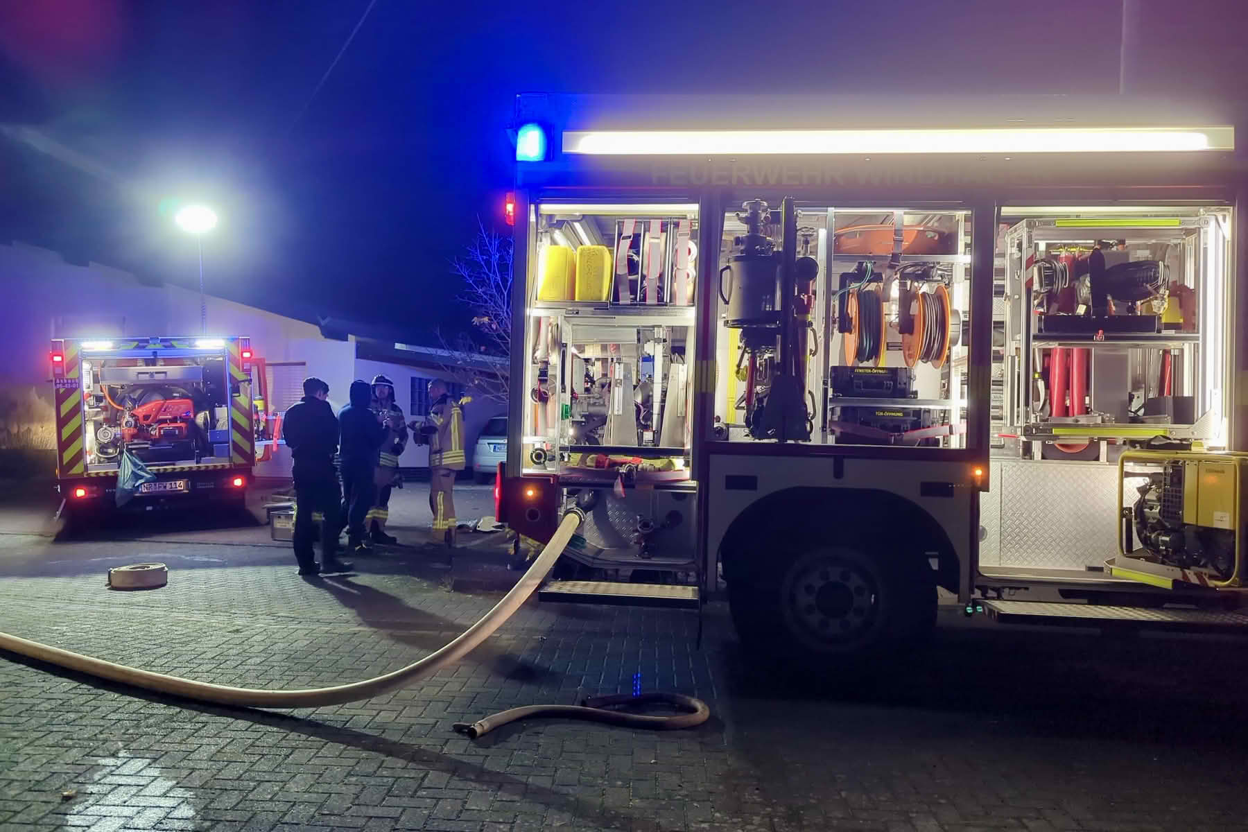 Freitagabend brannte es im Keller eines Wohnhauses in Niederwindhagen
