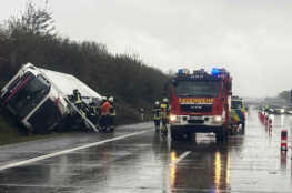 Verkehrsunfall auf der A1