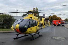 Rettungshubschrauber – Landung in Datteln