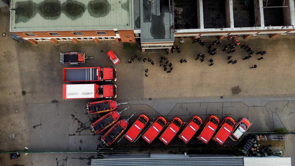 Neue Fahrzeuge von oben