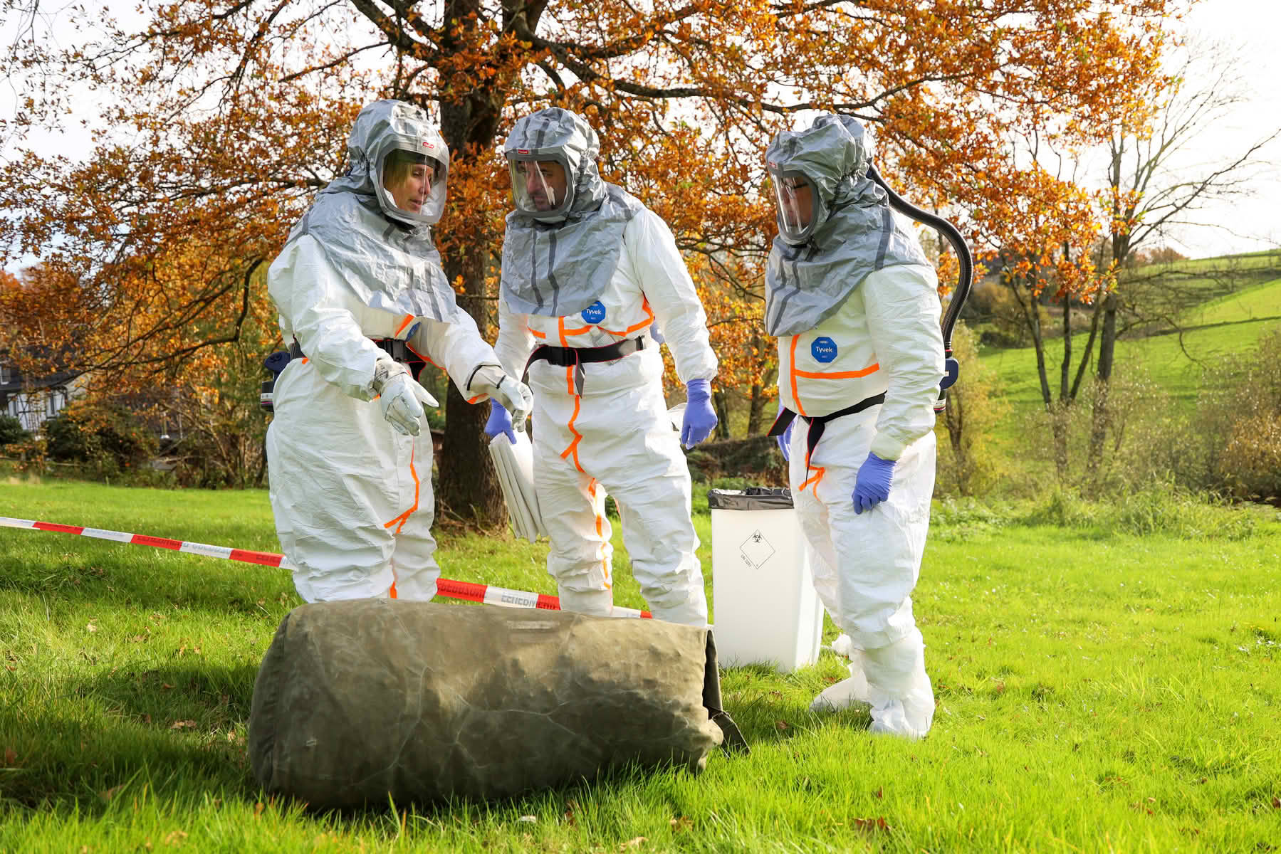Veterinäramt und Feuerwehr Essen proben den Ernstfall