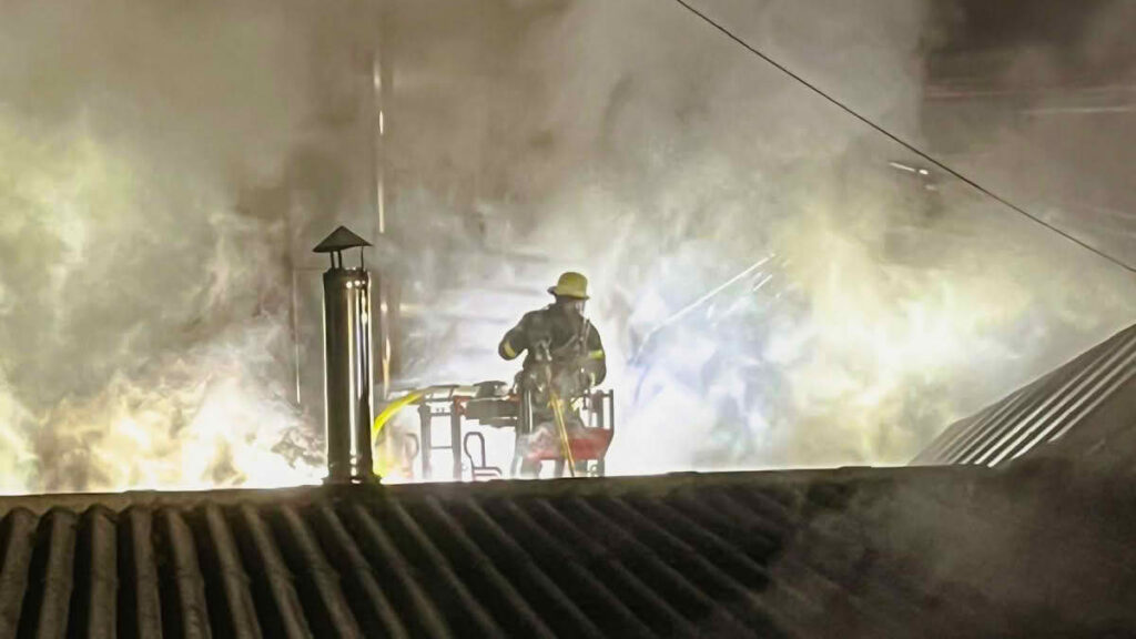 Einsatz der Drehleiter