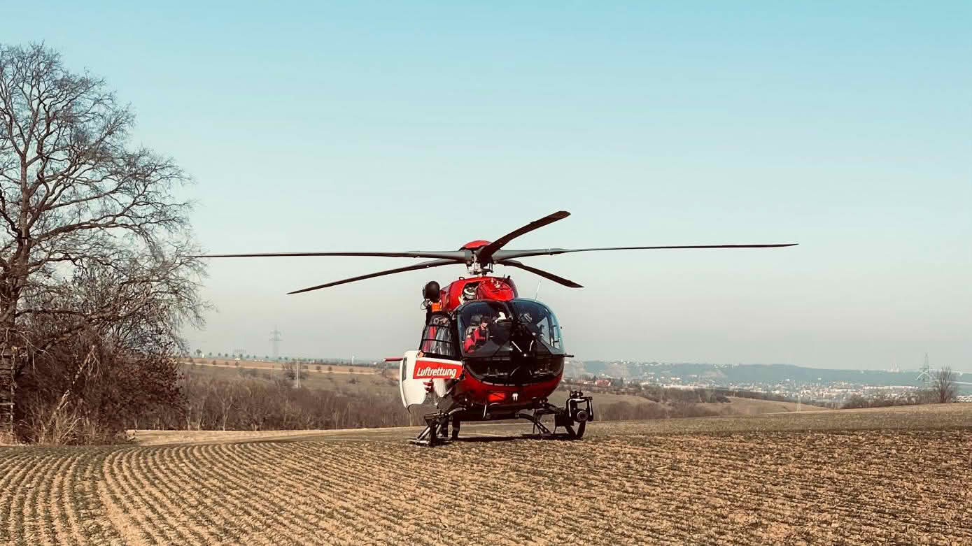 Einsatz im Zschonergrund – Luftrettung nach Sturz in vereistem Gelände