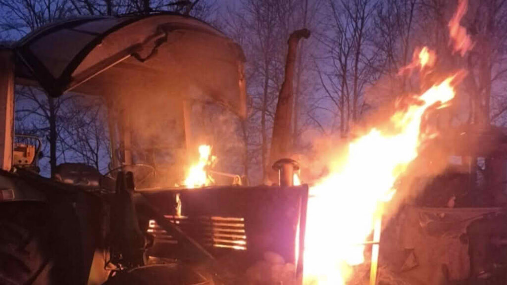 Treckerbrand Achternmeer