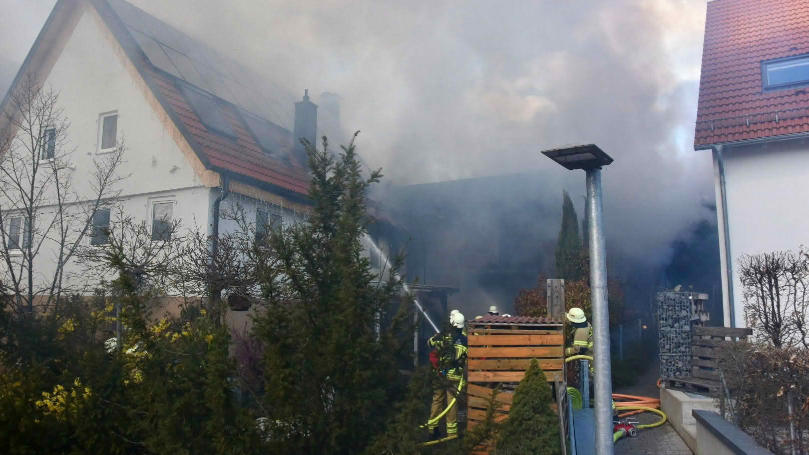 Löschangriff zeigt Wirkung