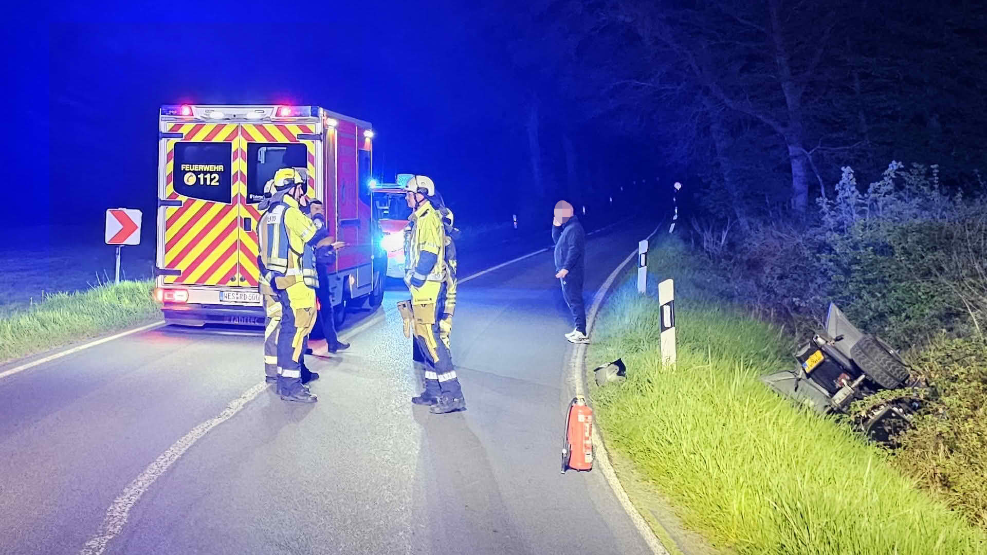 Verkehrsunfall mit Quad – Eine schwerverletzte Person