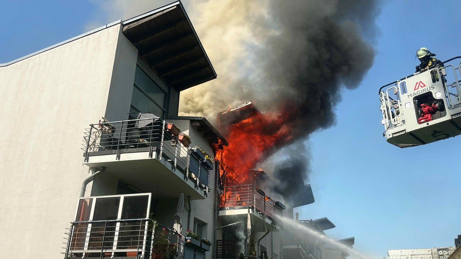 Brand in Gebäude mit Servicewohnen für ältere Menschen