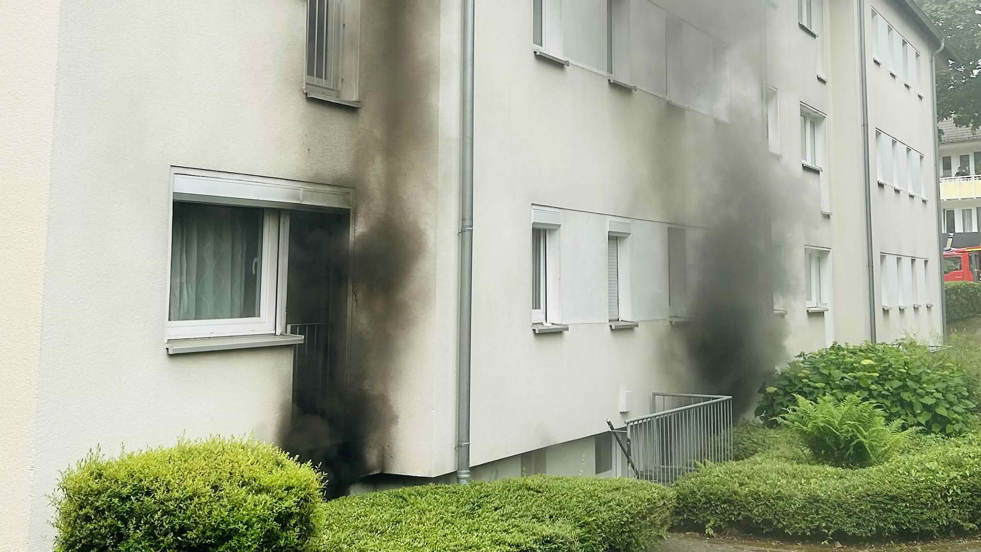 Kellerbrand in Mehrparteienhaus