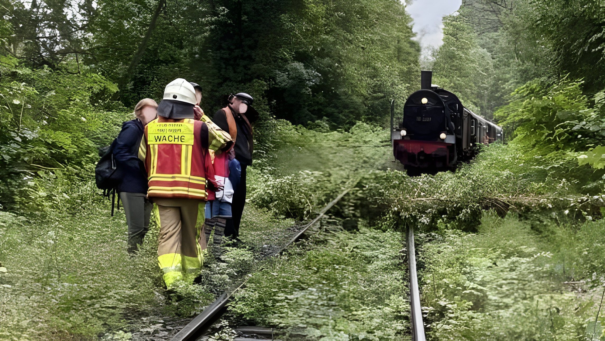 Umgestürzter Baum stoppt Museumszug