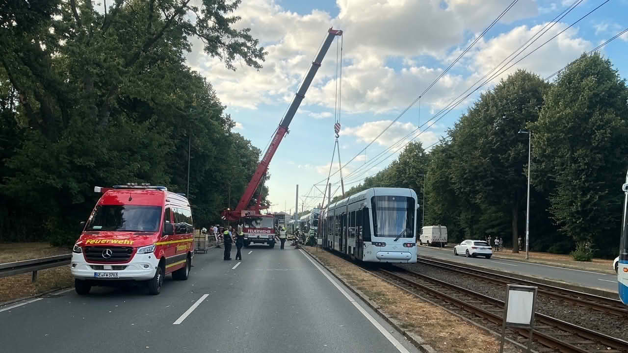 Blick auf die Einsatzstelle