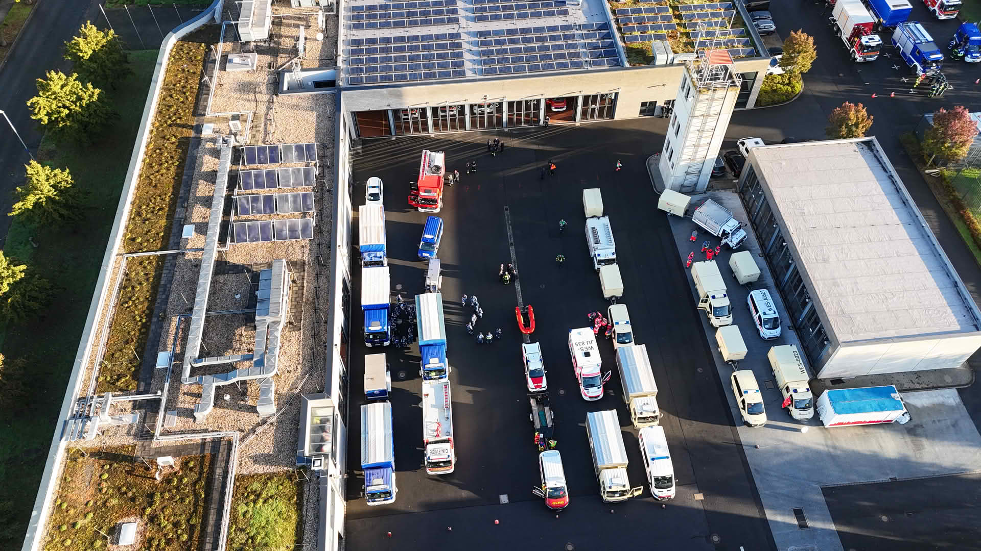 Der Sammelraum auf der Feuer- und Rettungswache Hünxer Straße